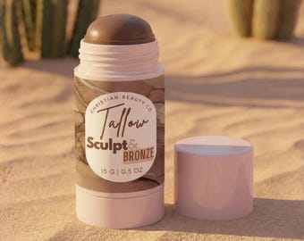 Barra de bronceador Tallow Sculpt & Bronze - Bronceador de contorno