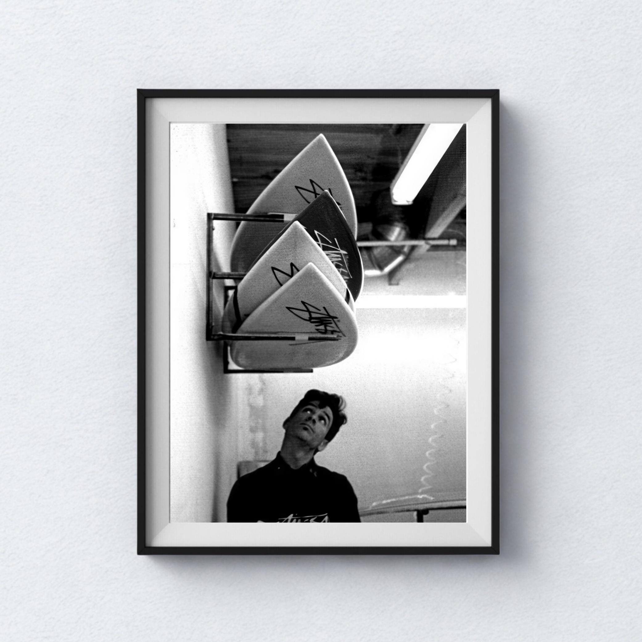 STUSSYポスター2枚　額縁セット NEW】Stussy Advertising Poster with Picture frame, Tracking, Free