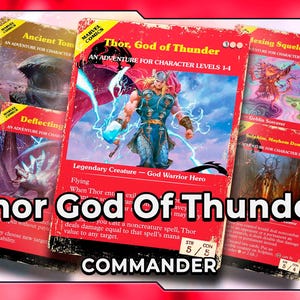 Thor, åskguden, spoilersäsongslek DnD gammal serietidningsstil