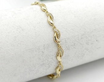 Exclusive Hypoallergenic unique 14k Gold Filled bracelet 6mm wide.