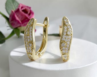 Exclusive Hypoallergenic  14k Gold Filled earrings 17mm