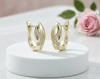 Exclusive Hypoallergenic  14k Gold Filled earrings 17mm
