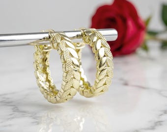 Exclusive Hypoallergenic  14k Gold Filled earrings 20mm