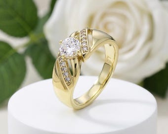 Exclusive Hypoallergenic unique 14k gold filled  Ring