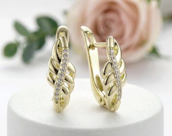 Exclusive Hypoallergenic  14k Gold Filled earrings 17mm