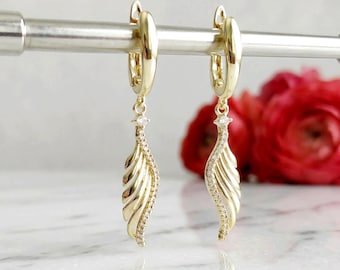 Exclusive Hypoallergenic unique 14k gold filled earrings  46mm  long