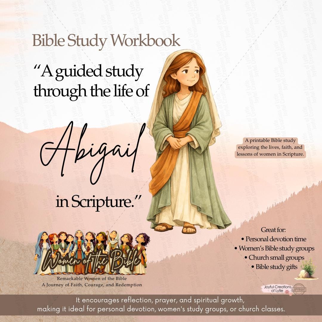Women of the Bible Study Workbook | Abigail Scripture Reflection ...