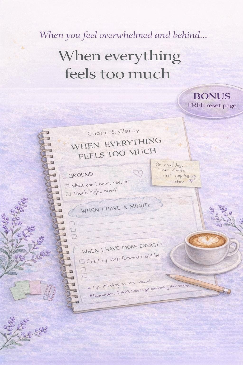 ADHD Student Planner Bundle | Gentle Study Support (PDF Printable A4 ...