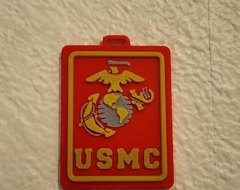Porte-clés USMC NFC 2 variantes ! - Lien "Appuyer pour partager" - Porte-clés intelligent du Corps des Marines