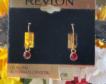 Fashionable Vintage Austrian Crystal Revlon Earrings