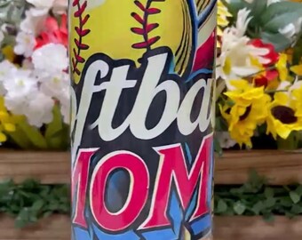 Softball Mom 20 oz tumbler