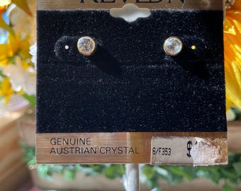 Fashionable Vintage Austrian Crystal Revlon Earrings