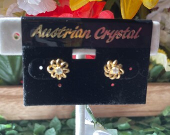 Fashionable Vintage Austrian Crystal Revlon Earrings