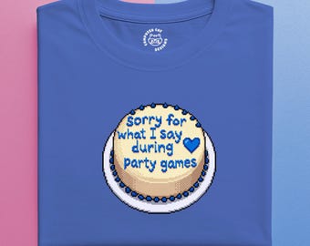 Apology Cake Meme Shirt | Pixel Art Meme Tee | Retro Gamer Gift |