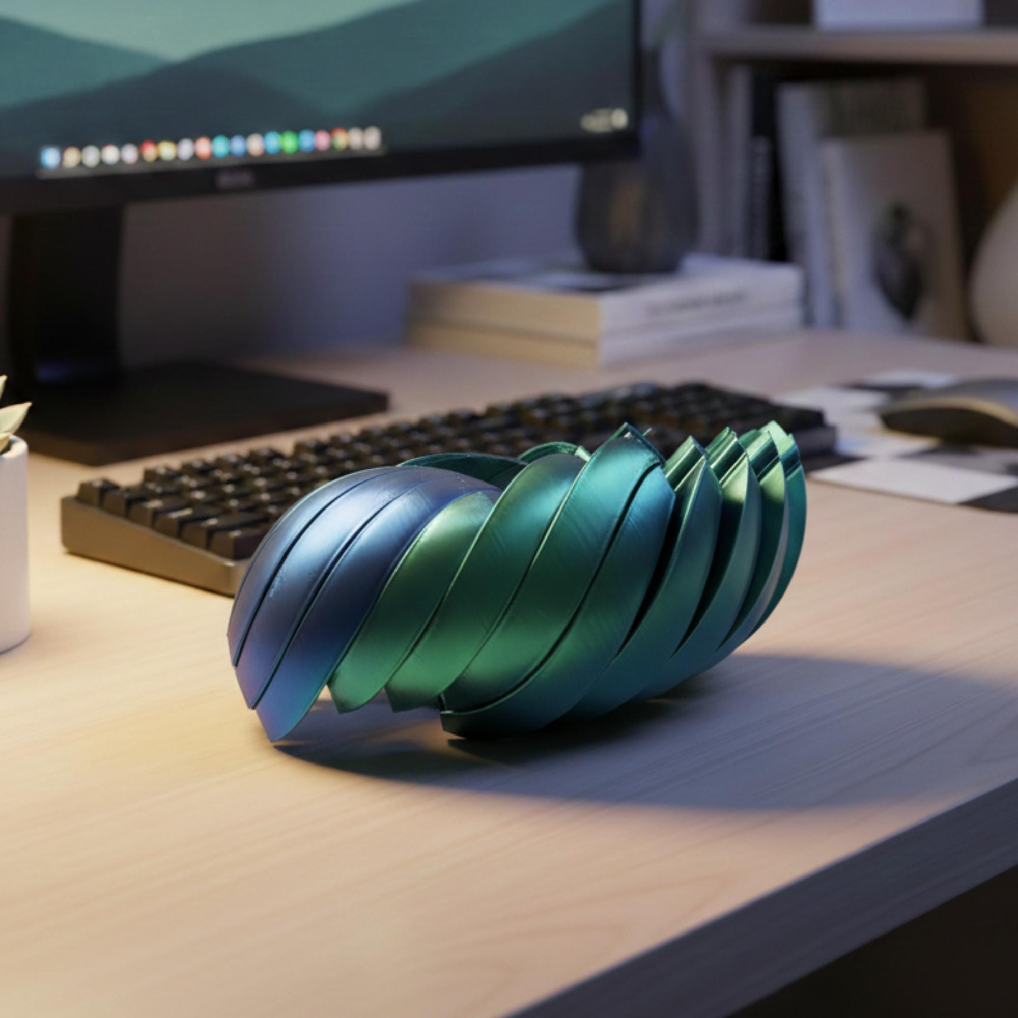 Twisty Fidget Ball STL & 3MF File | Print-in-place Stress Relief Toy ...