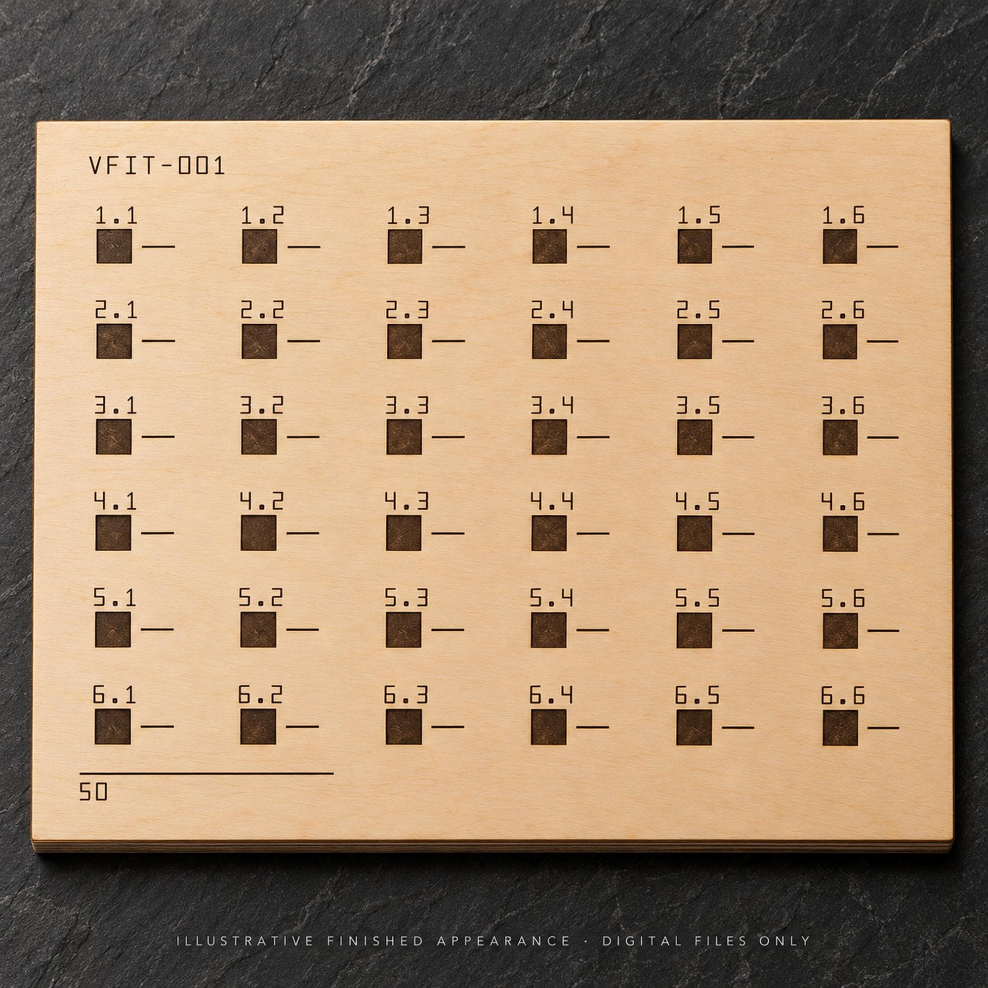 Co2 Laser Test Card - Etsy
