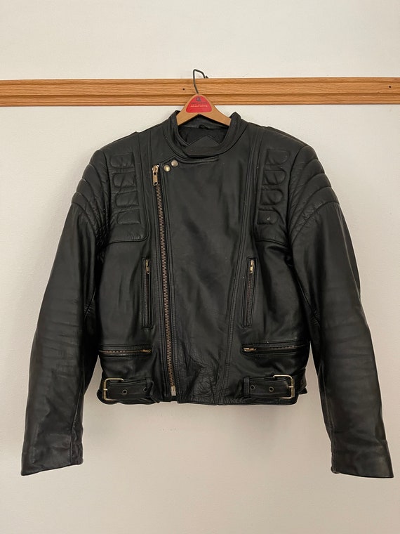 Vintage black motorcycle jacket - Gem Vintage black motorcycle jacket - Gem