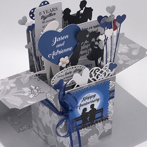 Pop up Box Card Etsy