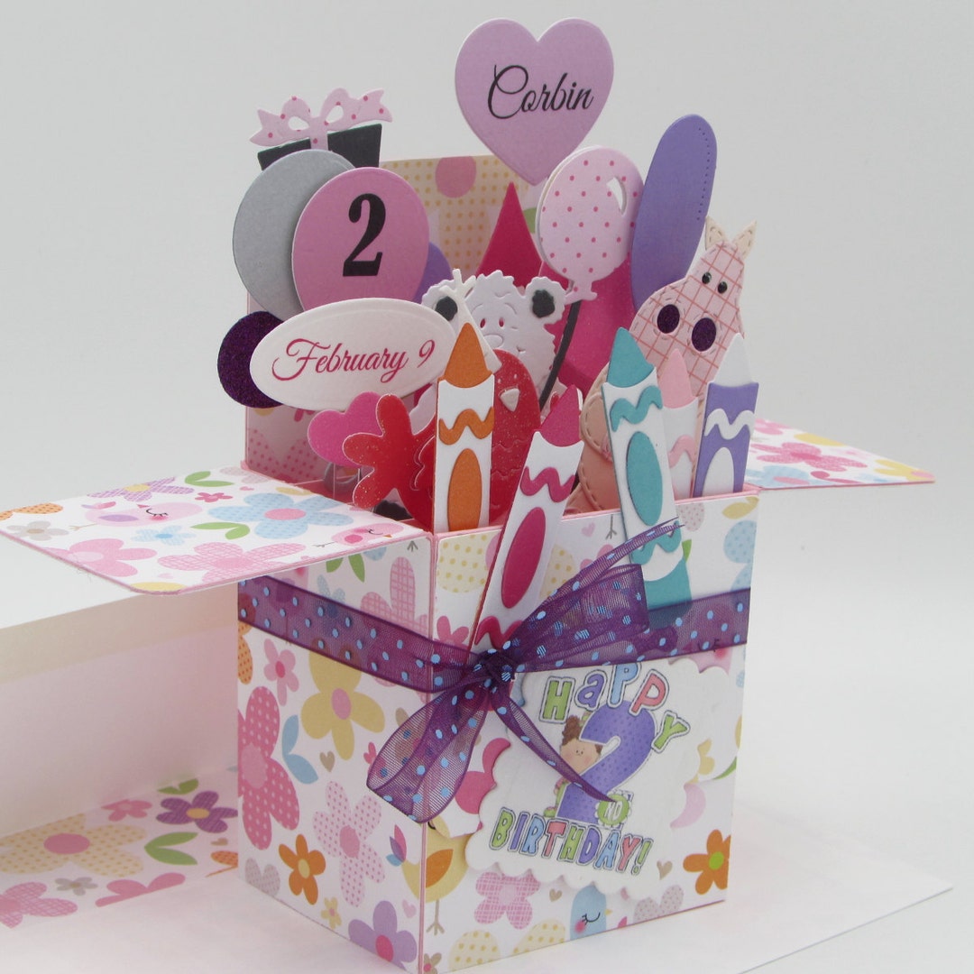Custom Explosion Box Card Personalized Handmade - Etsy