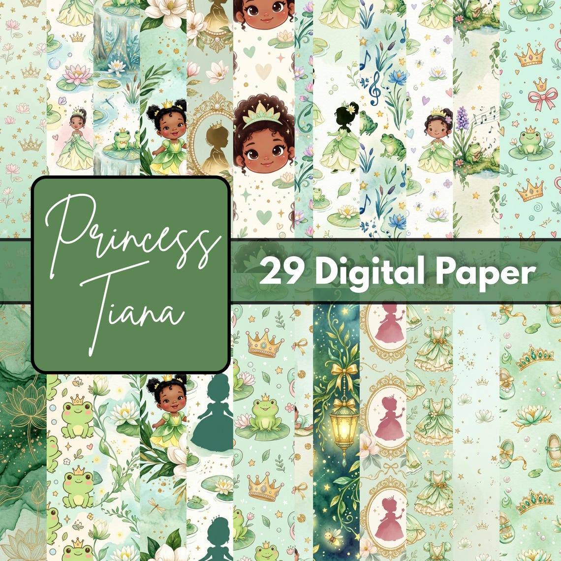 Princess Backing Paper 29 Fairytale Princess Digital Papers | 300 DPI High Quality Scrapbook ...