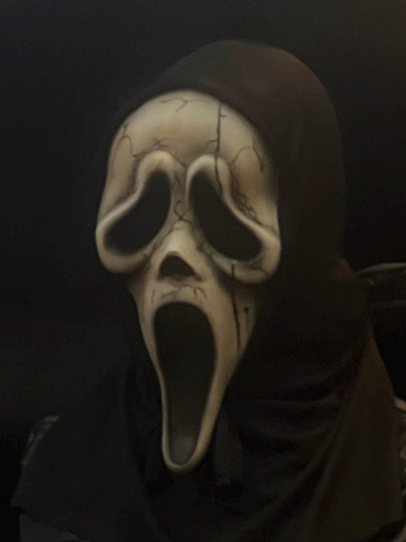 Customs Scream 6 Aged Ghost Face Mask Stu Macher (funworld Official) - Etsy