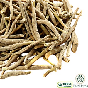 Premium Ashwagandha powder in kraft pouch, Withania somnifera, organic Ayurvedic herbal supplement
