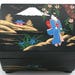 Vintage 1960s Japanese geisha musical jewelry box, black lacquer wood, girls trinket chest, music box, Japan, ballerina, mirror, mid century