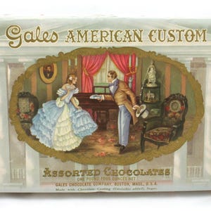 Vintage 1970s Gales American Custom Chocolates Box, US 