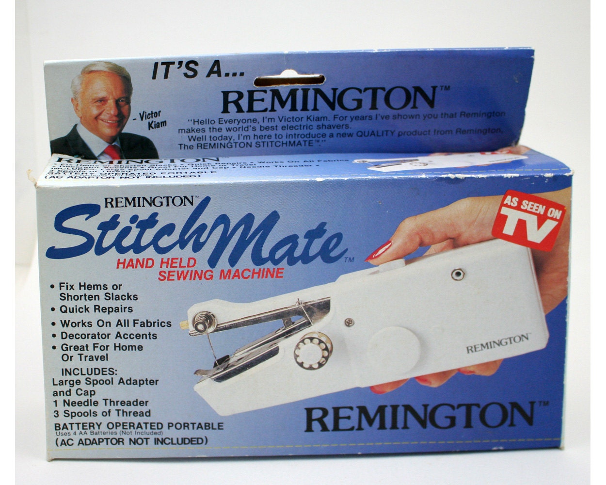 Vintage Stitchmate by Remington Hand Held Sewing Machine Portable