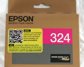 Epson 324 Magenta Ink Cartridge, SureColor P400 (Expired 5/25, Unopened), T324320