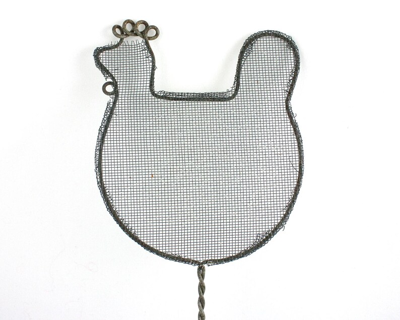 Vintage Chicken Shaped Fly Swatter, Wire Art, Chicken Lover Gift ...