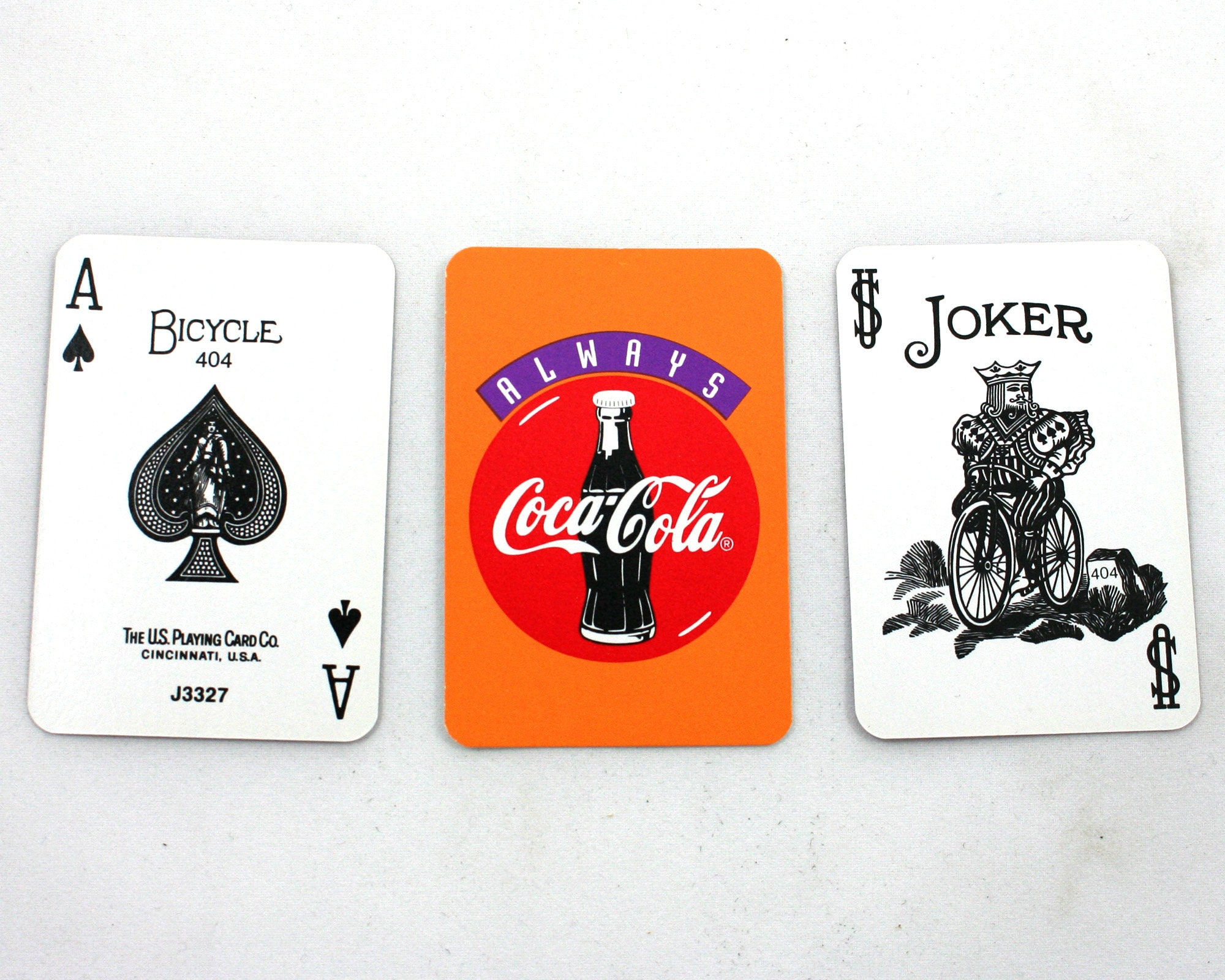Vintage 1990s Always Coca Cola Playing Cards, Plastic Coated