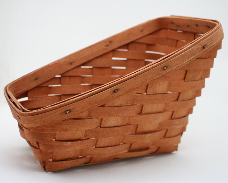 Vintage Longaberger basket sleigh basket hand woven made in Etsy