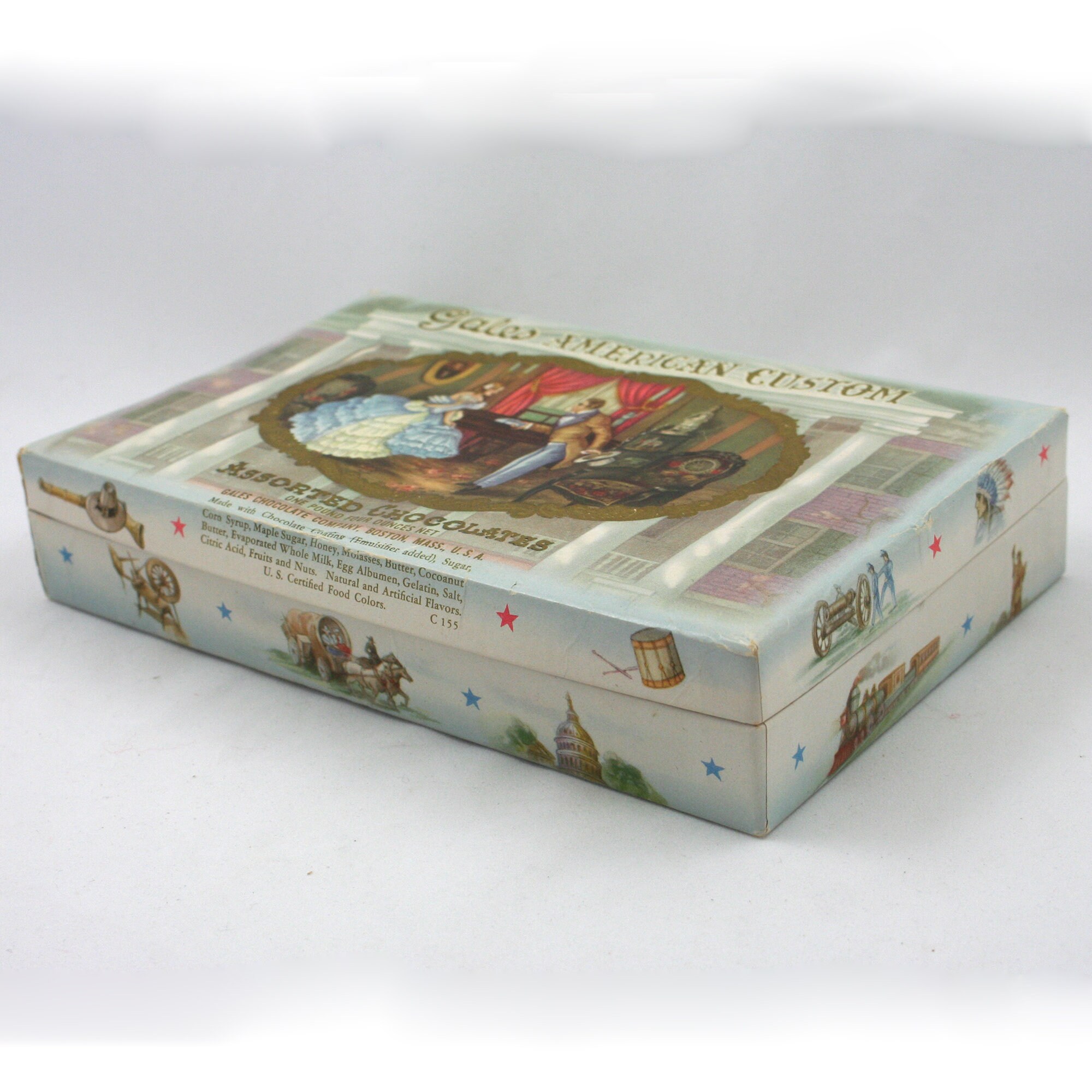 Vintage 1970s Gales American Custom Chocolates Box, US