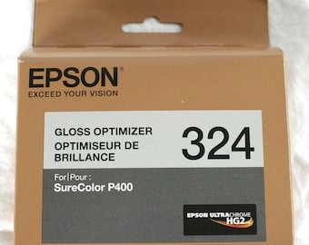 Epson 324 Gloss Optimizer ink cartridges, SureColor P400 (Expired 4/24, unopened), T324020