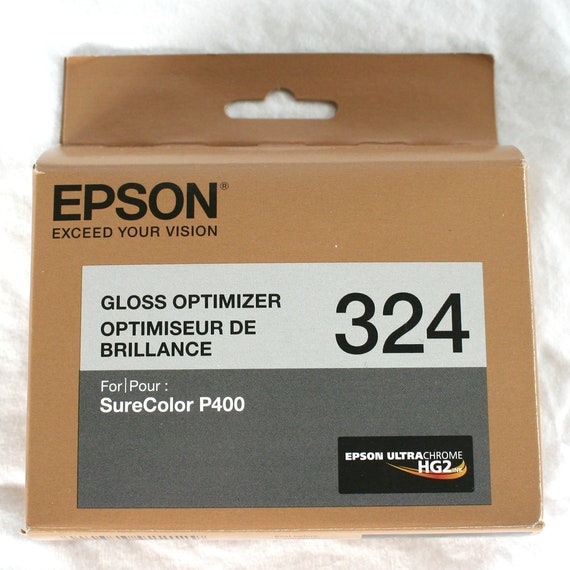 Epson 324 Gloss Optimizer ink cartridges, SureColor P400 (Expired 4/24, unopened), T324020