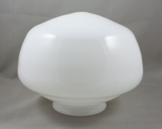 vintage white glass lamp shade