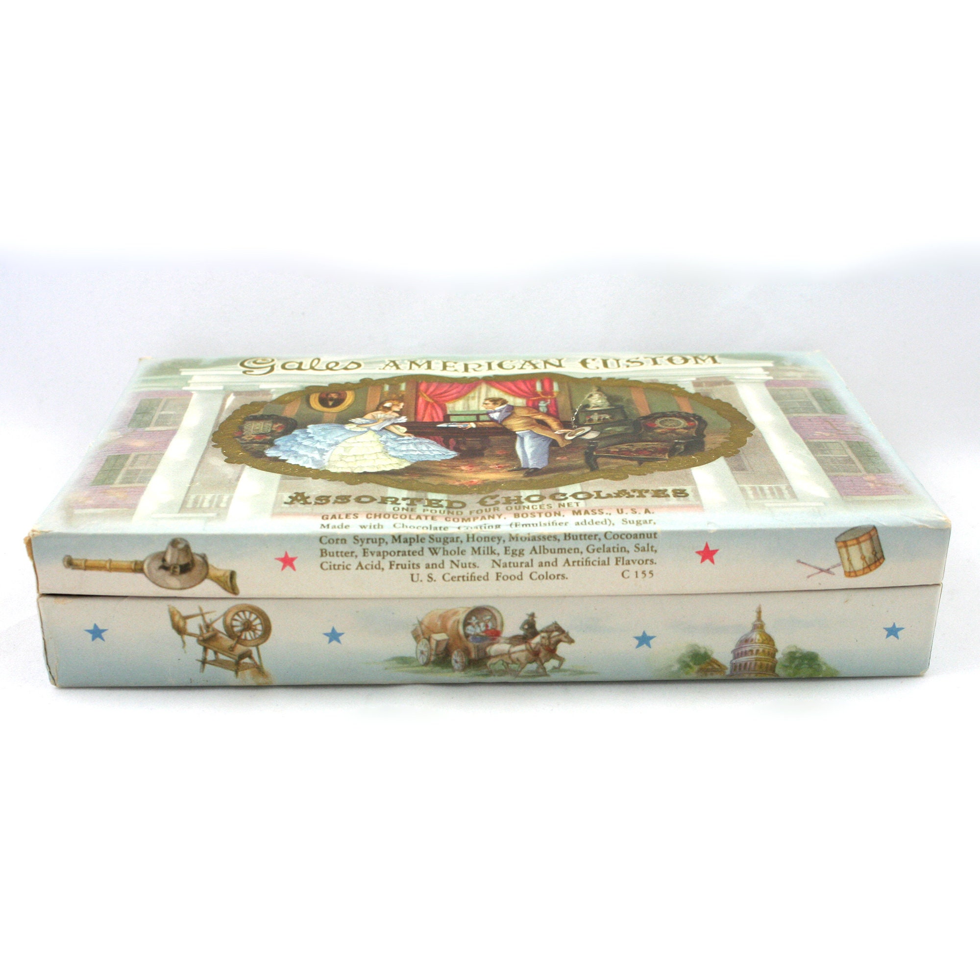Vintage 1970s Gales American Custom Chocolates Box, US
