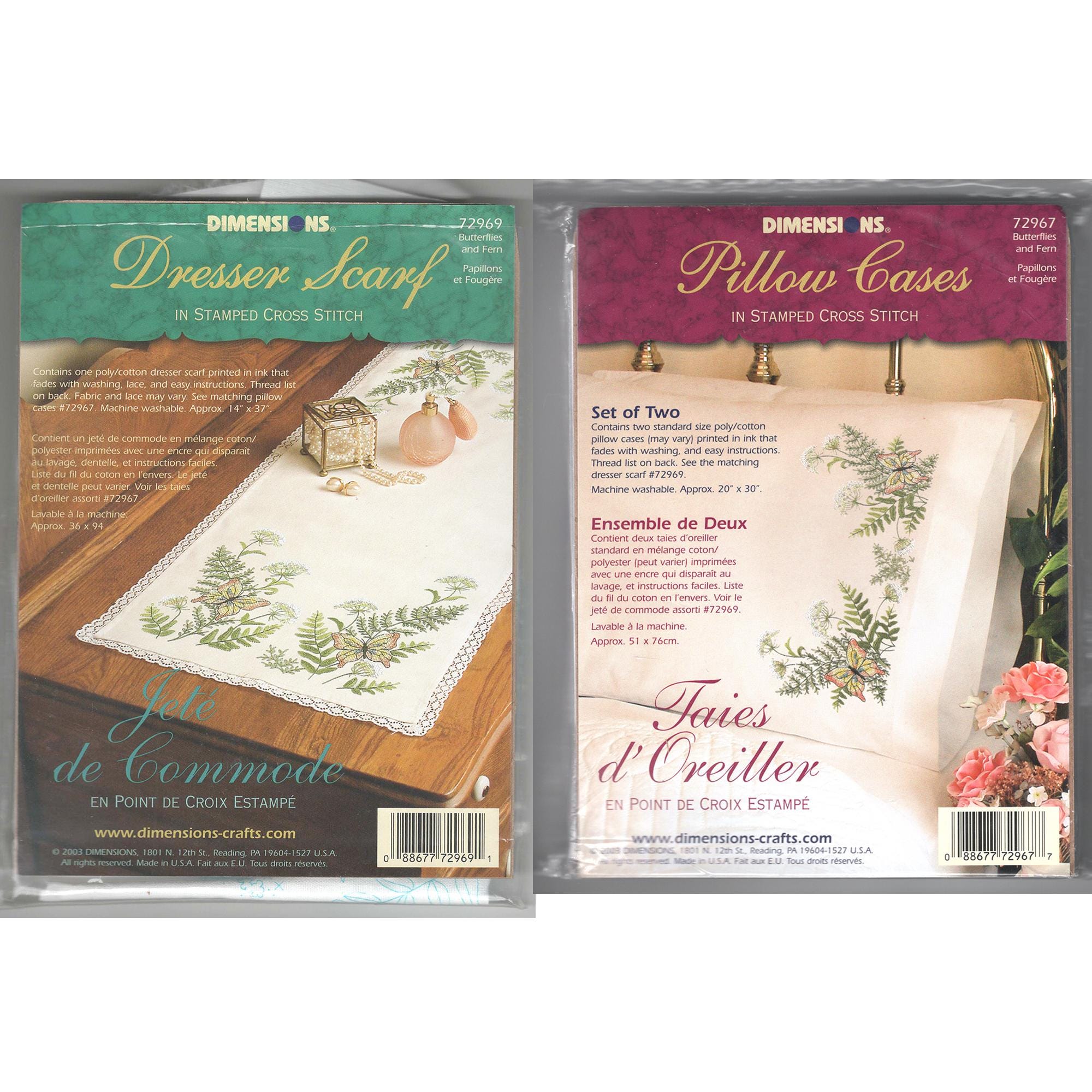 Cross Stitch Kit Dresser Scarf - Etsy Cross Stitch Kit Dresser Scarf - Etsy