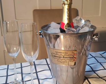 Laurent Perrier Champagne Ice Bucket - Stainless Steel