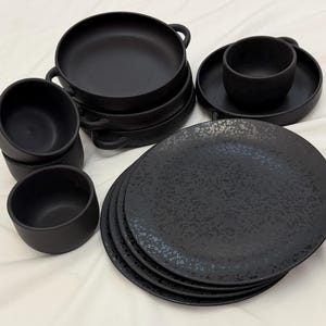 Aardewerk serviesset: ovenbestendig, handgemaakt in Tunesië