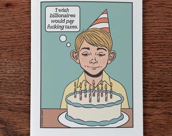 Birthday Wish - Funny Liberal Birthday Card