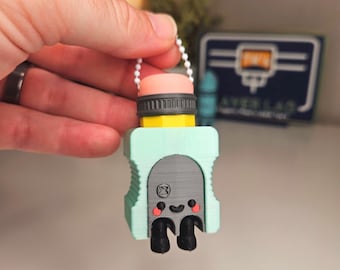 3D Printed Pencil Sharpener Clicker | ASMR Fidget Toy, Kawaii Stationery Keychain