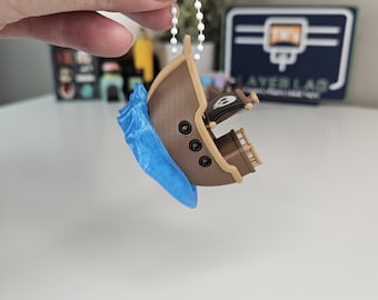 3D Printed Pirate Ship Fidget Clicker Keychain