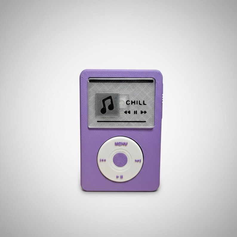 Retro Music Player Fidget Clicker | 3D Printed MP3 Desk Toy, Click ...