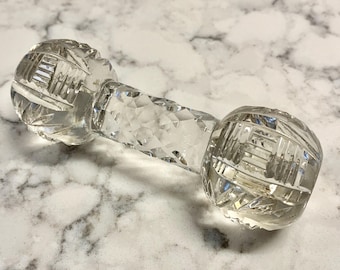 Vintage Crystal Knife Rest