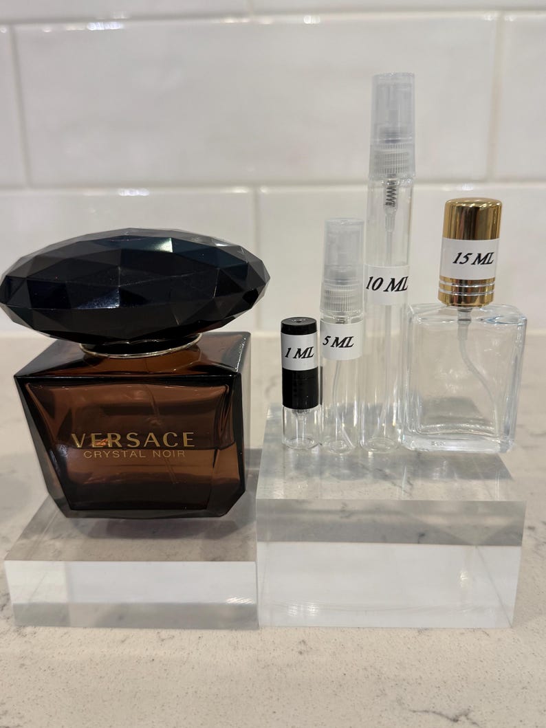 Versace Perfume Collection For Women Samples and Decants Crystal Noir