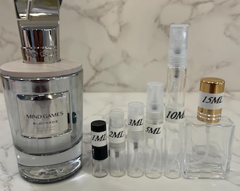 Mind Games Blockade Perfume Samples and Travel Decants