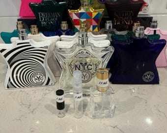 Muestra de perfume y decantadores de viaje Bond No 9