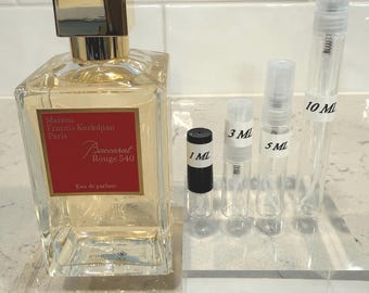 Maison Francis Kurkdjian Baccarat Rouge 540 EDP Perfume Sample and Decants